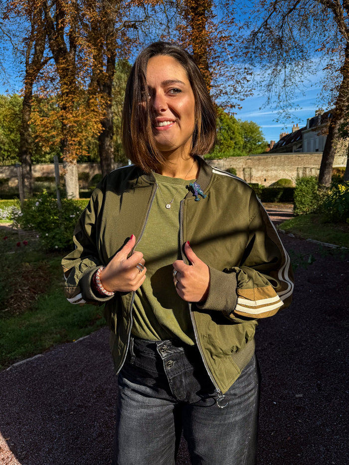 Blouson bomber sport Tiago Kaki